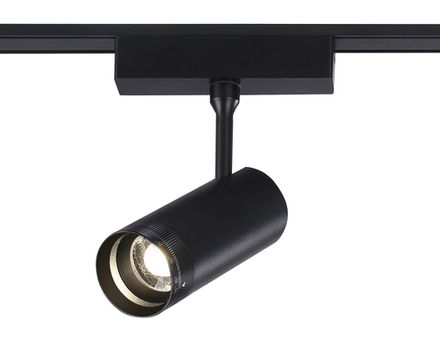 Светильник светодиодный трековый ZOOM для шинопровода Magnetic Ultra Slim GV1571 BK черный IP20 10W 4200K 48V 15-51° D55*185