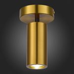 SL1215.402.01 Светильник потолочный ST-Luce Черный, Латунь/Латунь GU10 1*5W 4000K