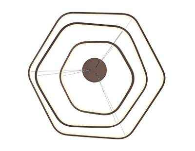 Подвесной светодиодный светильник FL366/3 CF кофе 84W 4200K D400/600/800*1200 (без ПДУ)