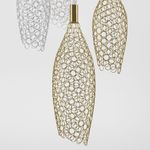 Подвесной светодиодный светильник с металлическими плафонами 90352/6 золото/хром