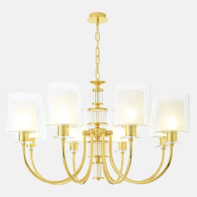Люстра Crystal Lux ELENA SP8 GOLD 1621/308