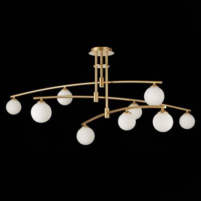 SL1208.302.09 Светильник потолочный ST-Luce Золотистый/Белый G9 9*3W