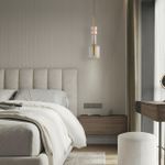 6504/1 SUSPENTIONI LN23 303 бронза, розовый, серый Подвес GU10 50W 220V VERONA