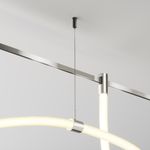 Потолочный коннектор с тросовым подвесом Tau в шинопровод Flarity платина TRA154CSW-1PT. TM Maytoni