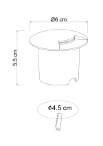 Тротуарный светильник Arte Lamp PIAZZA A3221IN-1BK, 1хLED