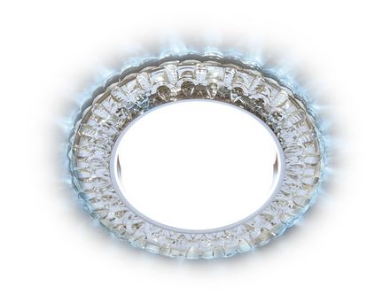 Встраиваемый точечный светильник со светодиодной лентой G315 CL/CLD хром/прозрачный GX53+3W(LED COLD)