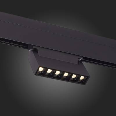 ST364.446.06 Магнитный трековый светильник Черный LED 1*6W 4000K 532Lm Ra&gt;80 36° IP20 L120xW22xH108 48V