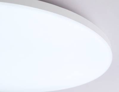 Потолочный светодиодный светильник с Wi-Fi Яндекс Алисой/Tuya/Smart Home/Alexa  FZ2003 WH белый IP54 30W 3000K-6500K+RGB D450*60 (ПДУ ИК