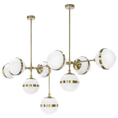 813191 Люстра GLOBO 9х40W E14 electroplating bronze/white Lightstar