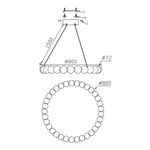 Люстра подвесная Aurelia FL1200-8P, LED