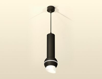 Комплект подвесного светильника с дополнительной подсветкой XP1102012 SBK/FR черный песок/белый матовый MR16 GU5.3 LED 3W 4200K (A2302, C6356, A2010, C1102, N7175)