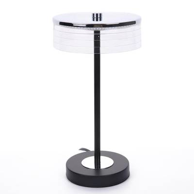 8203/1TL LEDIO LN25 серебро/черный/прозрачный, металл/акрил Настольная лампа LED 7W 400К 220V SATIANA