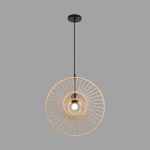8383/1 ECO LN черный/бежевый, металл/бамбук Подвес E27 40W 220V CHAKRA