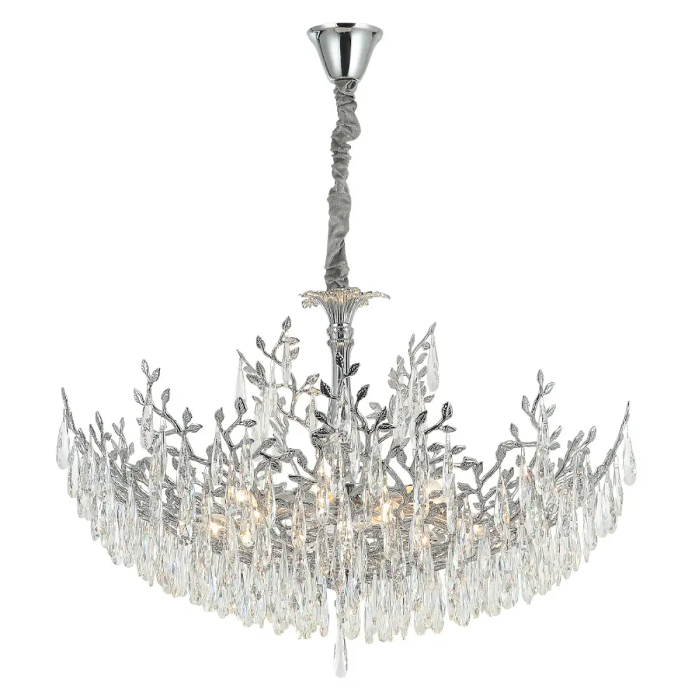 Citilux RITZ CL310081 Люстра хрустальная подвесная Хром Citilux RITZ CL310081 Люстра хрустальная подвесная Хром