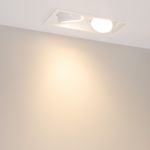 Светильник MS-VORTEX-BUILT-S250x140-2x30W Warm3000 (WH-WH, 50 deg, 230V) (Arlight, IP20 Металл, 5 лет)