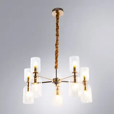 Подвесная люстра Arte Lamp CHARM A1623LM-10GO, 10хE14