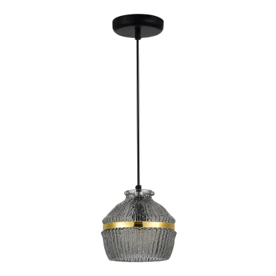 SL1661.413.01 Светильник подвесной ST-Luce Черный/Дымчатый E27 1*40W