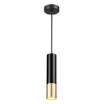 3876/1L HIGHTECH ODL19 405 черный с золотом Подвесной светильник GU10 1*50W 220V KIKO