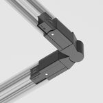 Коннектор поворотный шарнирный Trinity черный, TRA005CS-31B. TM Maytoni