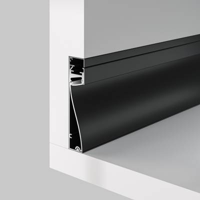 Алюминиевый профиль плинтус с подсветкой 80x18, ALM-8018-B-2M. TM Maytoni
