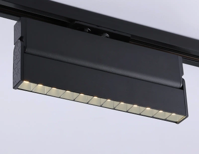 Светильник светодиодный трековый GL6817 BK черный LED 12W 3000K 24° 230*22*87