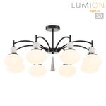 8273/8C NEOCLASSI LN26 041 черный/серый/белый, металл/керамика/стекло Люстра потолочная Е14 8*40W 220V GLORIYA