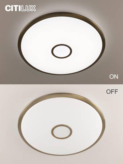 Citilux Старлайт Смарт CL703A103G RGB Умная люстра Бронза