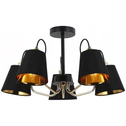 IL6120-5COU-79 BK GD светильник потолочный ILLUMICO, E27х5