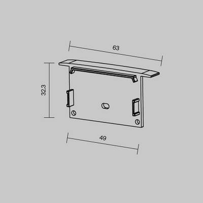 Комплект заглушек (для профиля ALM-6332-S-2M) 2 шт., 642003. TM Maytoni