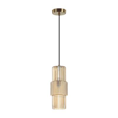 5019/1 MODERN ODL23 481 бронзовый/янтарный металл/стекло Подвес E14 1*40W PIMPA