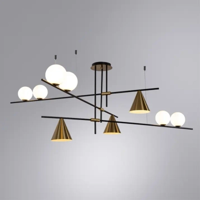 Люстра на штанге Arte Lamp JACOB A7029PL-9BK, 3хE27