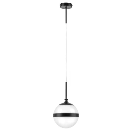 813117 Подвес GLOBO 1х40W E14 черный/белый
