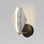 Настенный светодиодный светильник со стеклянным плафоном 303054 LED латунь