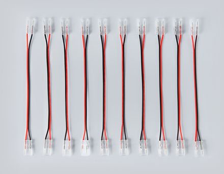 Соединитель гибкий двухсторонний для светодиодной ленты COB 12/24V (2 конт.) 150 мм GS7901 (10шт)