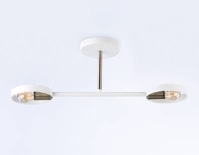 Подвесной светильник со сменной лампой TR8222/2 WH/SB белый/бронза E27/2 max 40W 510*165*190