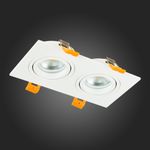 ST251.508.02 Св-к встр. Белый GU10 2*50W  IP20 L170xW92xH27 220V Без ламп