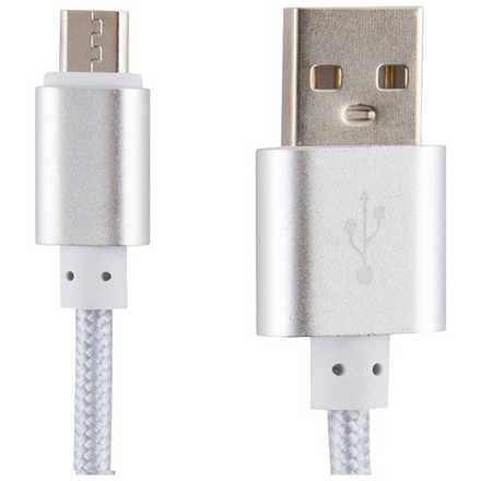 Кабель Energy ET-01 USB/MicroUSB, цвет - серебро