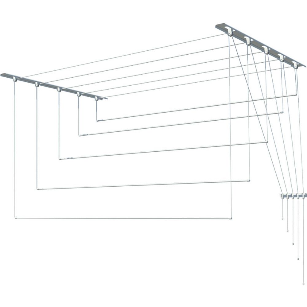 Сушилка для белья 1,7м (5 стержней) &quot;Лиана&quot; потолочная