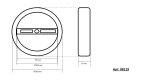 08219,33(3000K) Люстра Тор матовое золото d60+40 h200 Led 60W (3000K) диммируемая с пультом ДУ