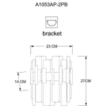 Настенный светильник Arte Lamp ALYA A1053AP-2PB, 2хG9