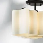 802037 Люстра NUBI 3х40W E27 ЧЕРНЫЙ МАТОВЫЙ/БЕЛЫЙ