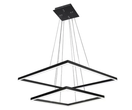 08229,19(4000K) Люстра Альтис черный h200 w80+60 Led 86W (4000K)