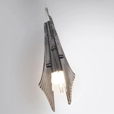 5442/6L L-VISION ODL_EX26 059 черный/дымчатый/металл/стекло/акрил Подвес LED 6W 3000K 633Лм AFALINA