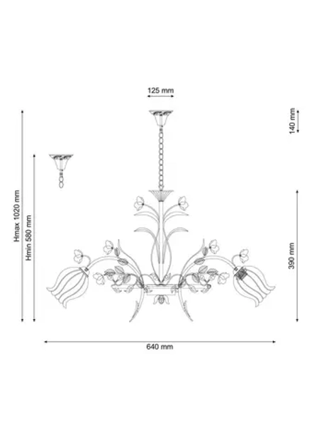 Люстра Lucia Tucci Fiori di rose 106.3