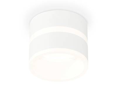 Комплект накладного светильника с акрилом XS8101019 SWH/FR белый песок/белый матовый GX53 (C8101, N8444)