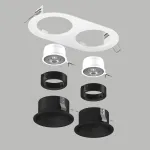 D6560707BMOD Светильник DOMINO ROUND  под LED модуль/лампу МR16 (214656+214607+214607+214007+214007)