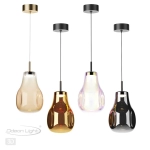 5098/4LA PENDANT ODL25 365 черный/золотой/металл/стекло Подвес LED 4W 4000K 388Лм NAVE