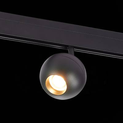 ST354.436.12 Магнитный трековый светильник Черный LED 1*12W 3000K 680Lm Ra&gt;80 36° IP20 L120xW100xH195 48V