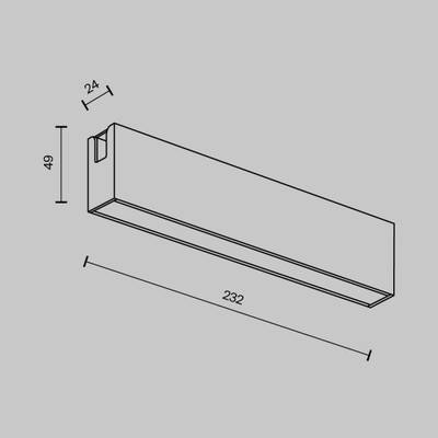 Трековый светильник Basis Flarity 3000K 12Вт 120°, TR151-1-12W3K-B. TM Maytoni