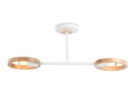 Подвесной светильник со сменной лампой TR8243/2 WH/LWD белый/светлое дерево E27/2 max 40W 590*165*220